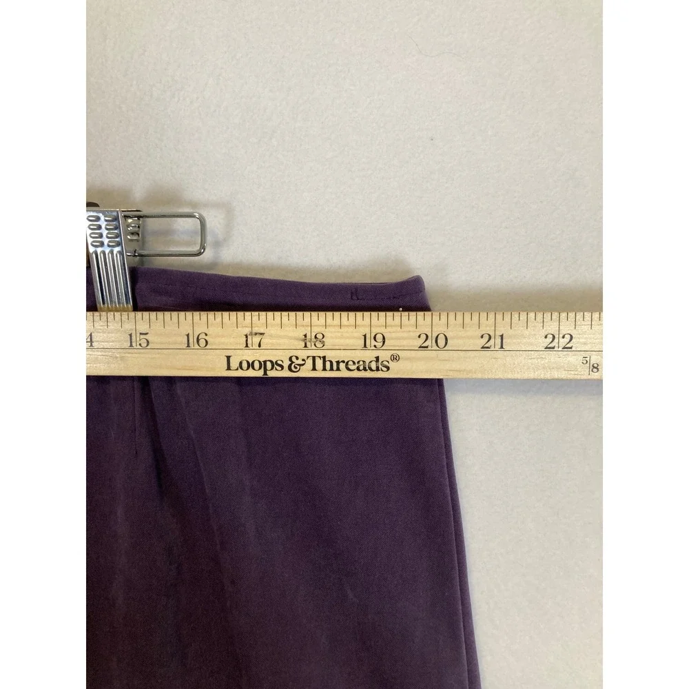 Whimsigoth Whos‎ Tracy by Tracy Evans Women 18 Purple Faux Suede Mini Skirt Plum